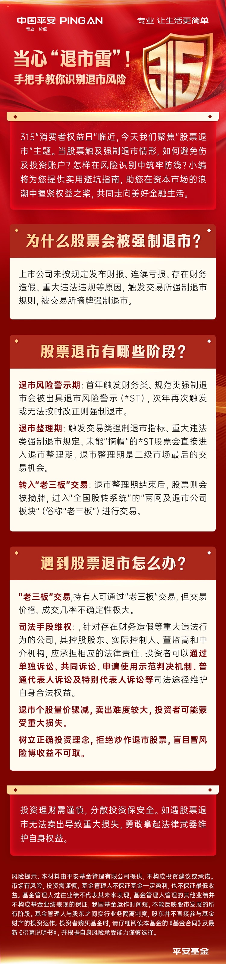 当心退市雷“!手把手教你识别退市风险-投教科普-平安基金管理有限公司